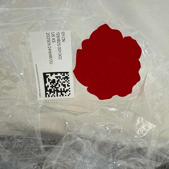 H&M X MAGDA BUTRYM ROSE APPLIQUÉD SLIP DRESS - Picture 5 of 7